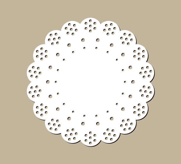 采购产品复古花边桌布，放置垫设计，激光切割模板图片下载