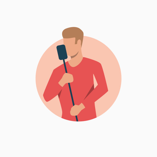 男人拿着麦克风唱歌图片下载