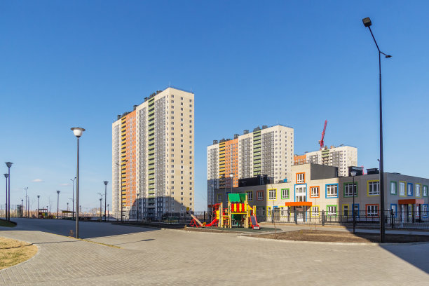 俄罗斯下诺夫哥罗德的住宅和幼儿园图片下载