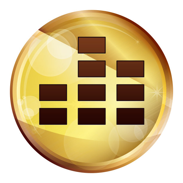 均衡器图标抽象棕色圆形按钮图片下载