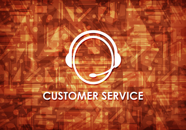 客服(客服图标)棕色背景图片下载