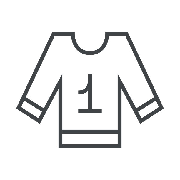 线条图标曲棍球衫图片下载