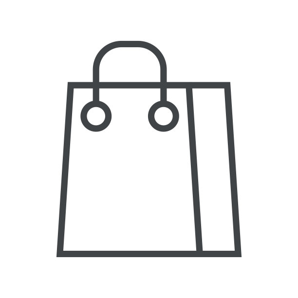 线条图标纸袋图片下载