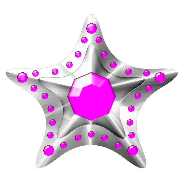 银色圣诞星孤立在白色的背景。特写镜头。3 d演示。图片下载