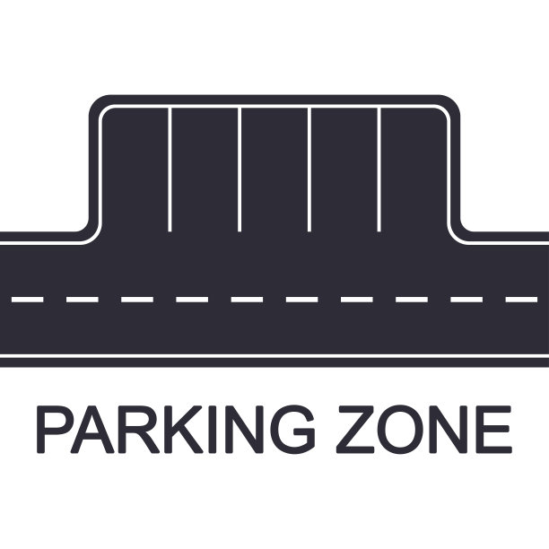 停车区域的概念。路上有停车位，俯视图。矢量插图。图片下载