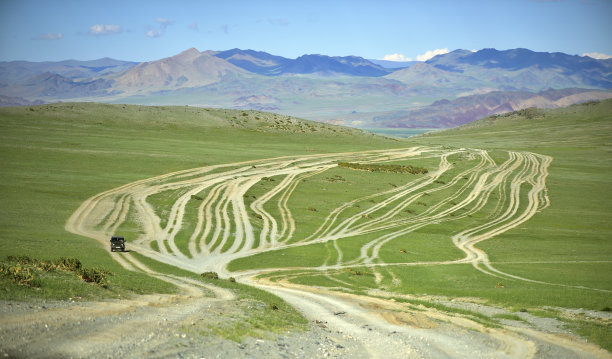 蒙古草原的景色图片下载