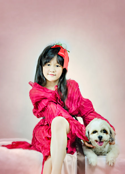 亚洲小女孩的肖像图片下载