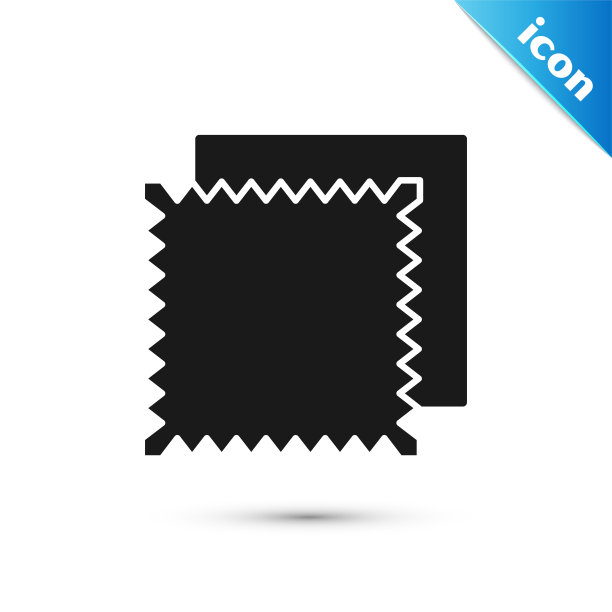 黑色纺织织物卷图标孤立在白色背景上。卷，垫子，地毯，布，地毯或纸卷图标。矢量图图片下载