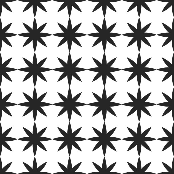 无缝矢量重复几何图案。10每股收益。黑色和白色几何背景的织物，封面，纺织品，设计，横幅。图片下载