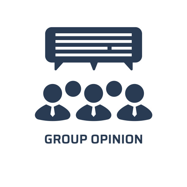 群组意见图标。时髦的现代平面矢量组意见图标从一般收集的白色背景，矢量插图图片下载