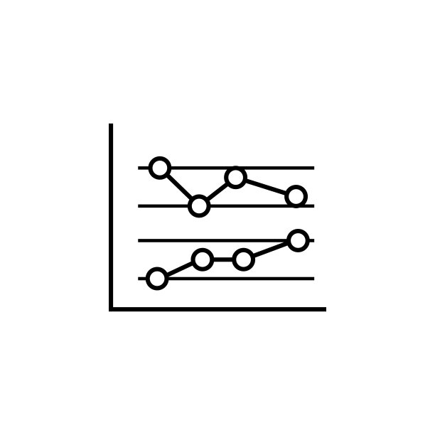 商业图表金融轮廓图标。金融图解图标元素。符号，标志可用于Web、Logo、移动App、UI、UX图片下载