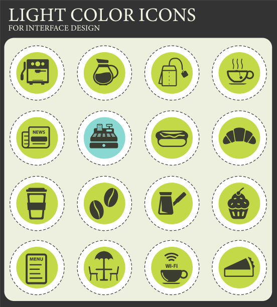 咖啡馆简单的图标图片下载