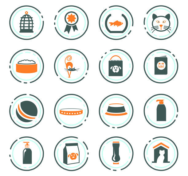 宠物商品图标集图片下载