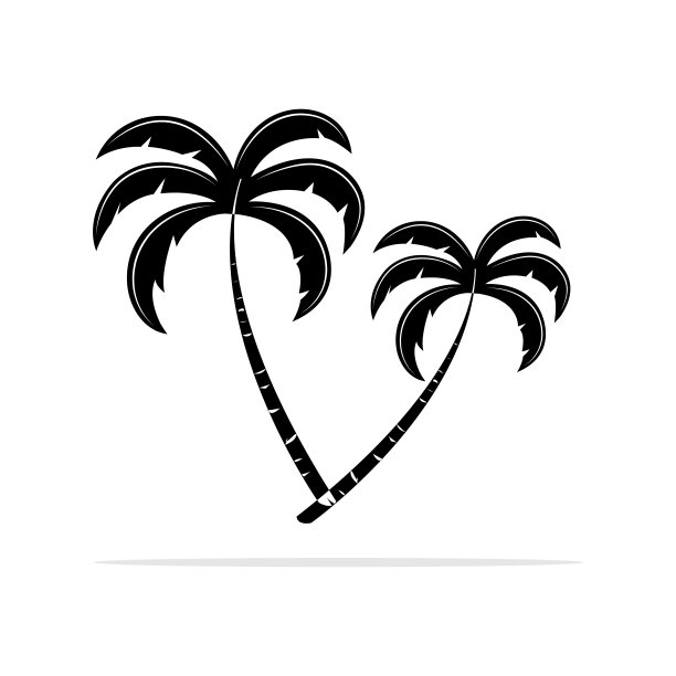 椰子图标。矢量概念插图设计。图片下载