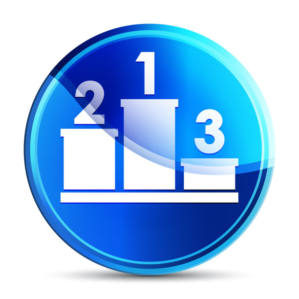 讲台图标玻璃充满活力的天蓝色圆形按钮插图图片下载