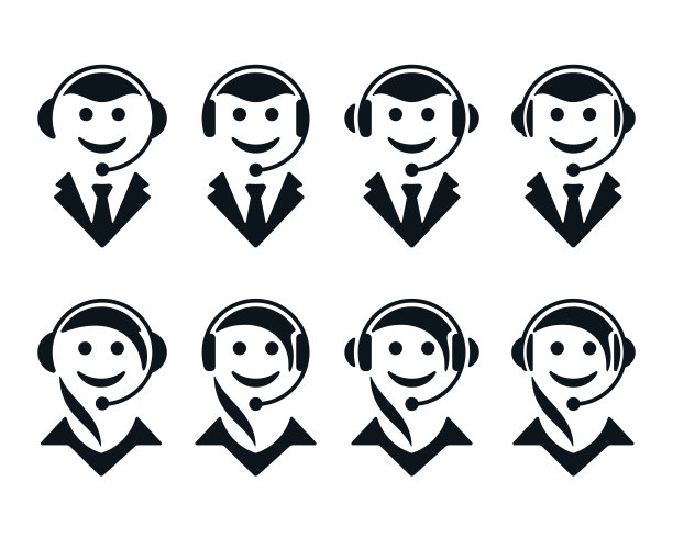 呼叫中心接线员图标图片下载