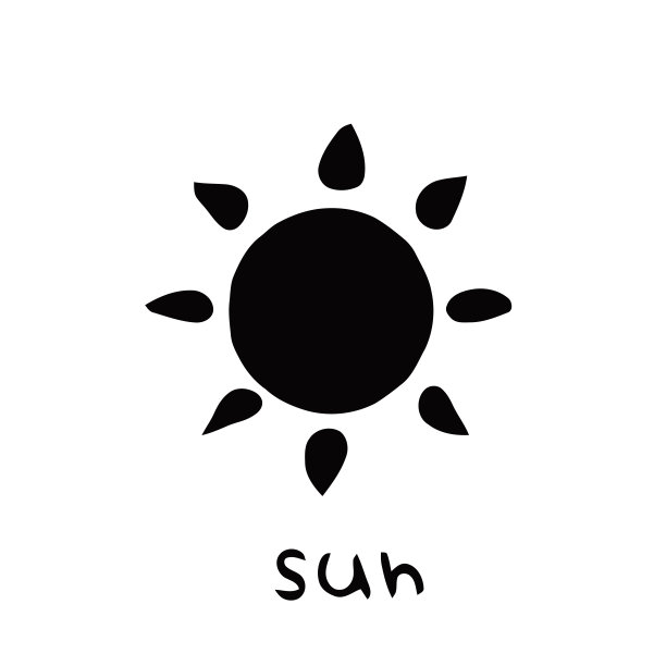 卡通人物太阳图片下载