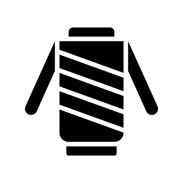 羊毛暖和的毛衣或夹克冬天固体的图标。图片下载