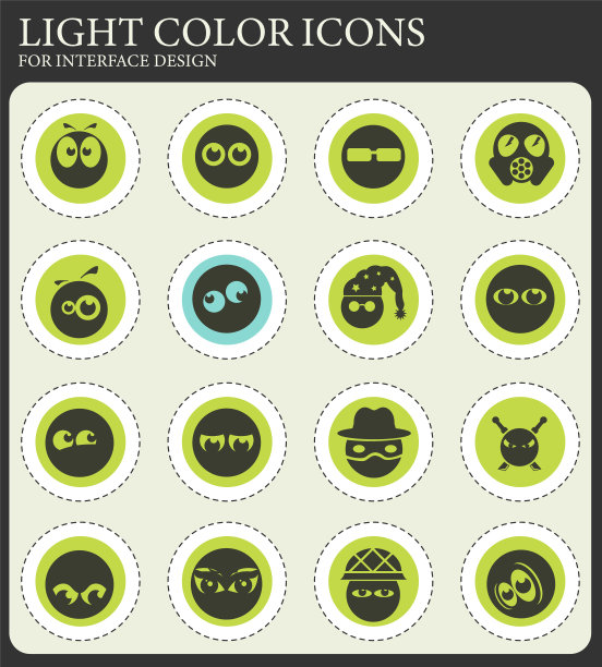 情感和眼神图标图片下载