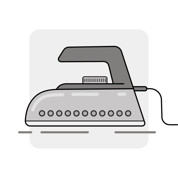 白色背景上的铁矢量插图设计图片下载