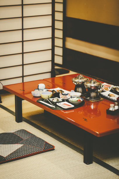 日本旅馆的早餐图片下载