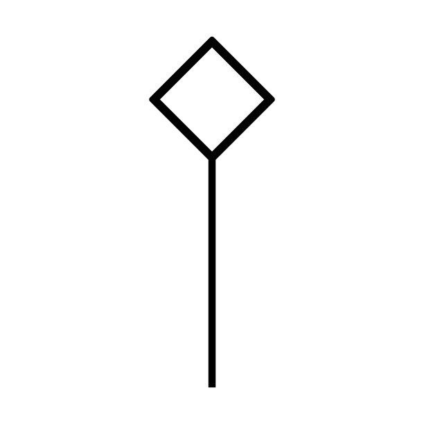 道路标志图标孤立的白色背景图片下载