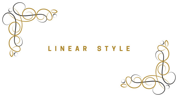 装饰角元素。复古，矢量设计元素，邀请，框架，菜单，标签和网站。图形、向量。线性的古董风格。在白色的背景上。图片下载