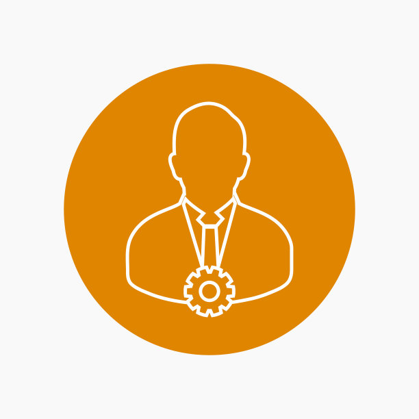 账户安全图标。彩色圆形风格按钮向量EPS。图片下载