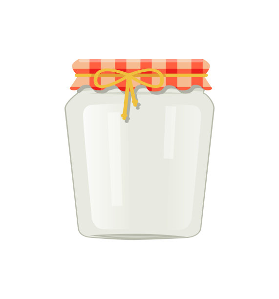 环保玻璃罐与纺织品装饰的盖图片下载