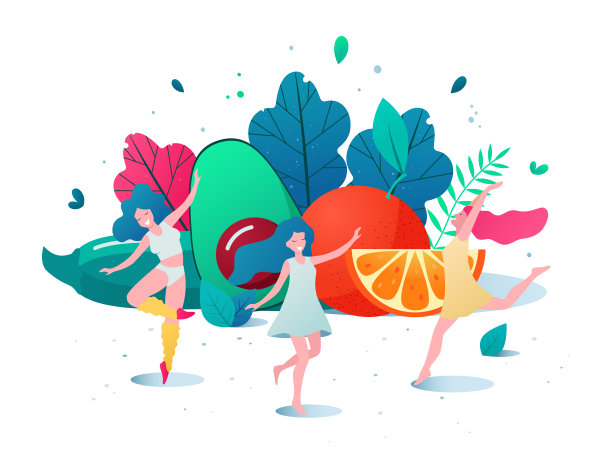 健康生活方式矢量插图的概念。图片下载