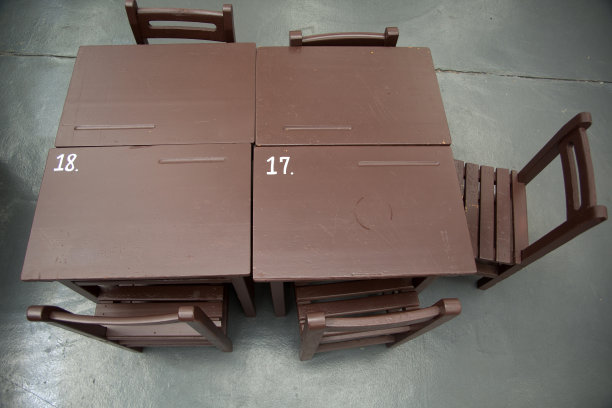 学校桌子/旧的学校桌子图片下载