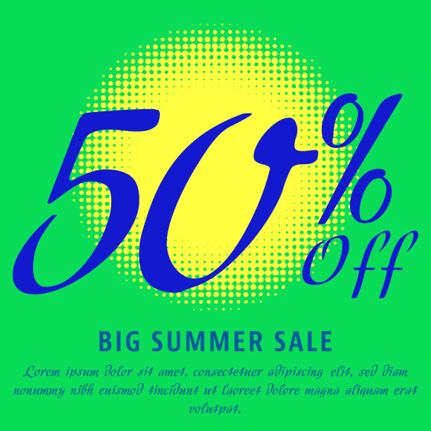 夏季销售模板图片下载