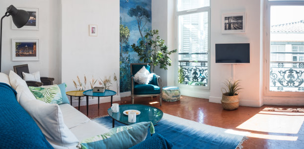 法国公寓的客厅图片下载