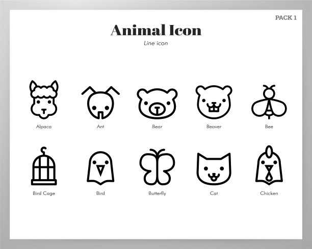 动物图标系列包图片下载