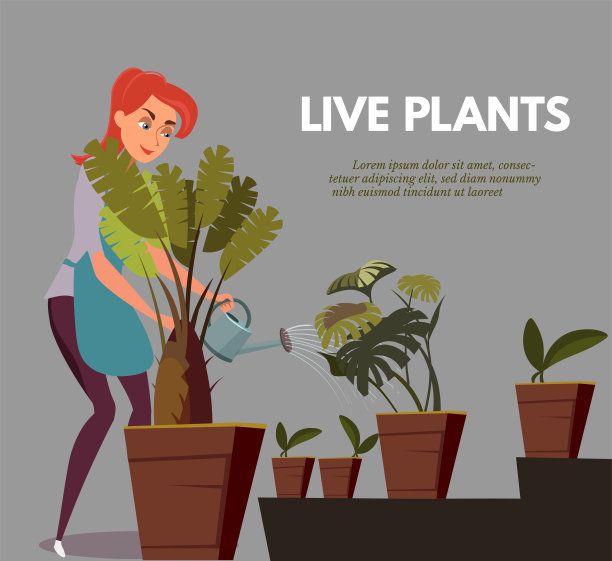 花店，花艺平面横幅矢量模板图片下载