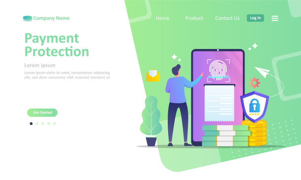 适用于网页登陆页、ui、手机app、横幅模板。矢量图图片下载