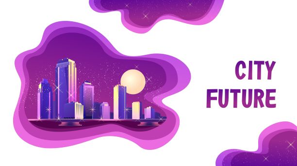 摘要城市旗帜图片下载