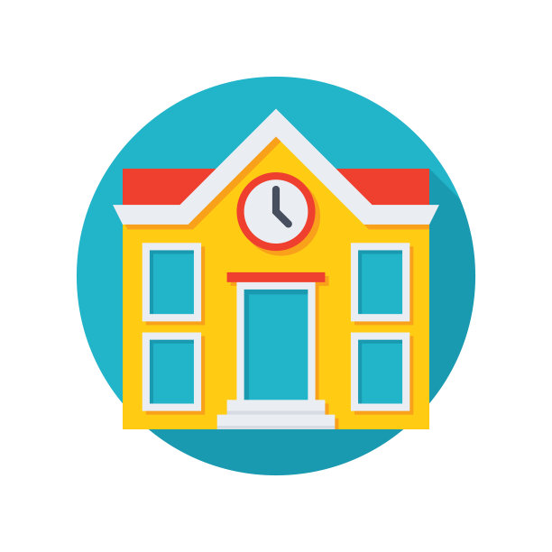 学校建筑图标图片下载