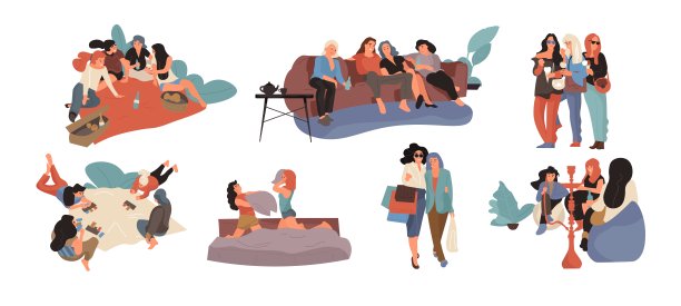 1906. m30.i210.n019.s.c12.1355950382女孩的朋友。年轻女性购物，吃饭，跳舞，花时间在一起，女人的友谊概念图片下载