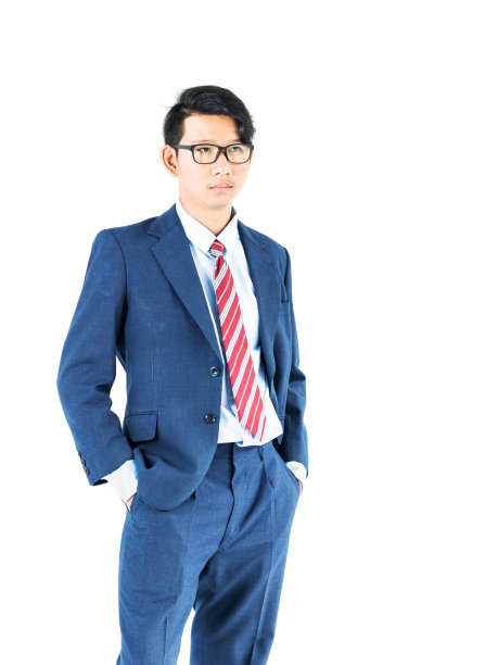 商人肖像在白色图片下载