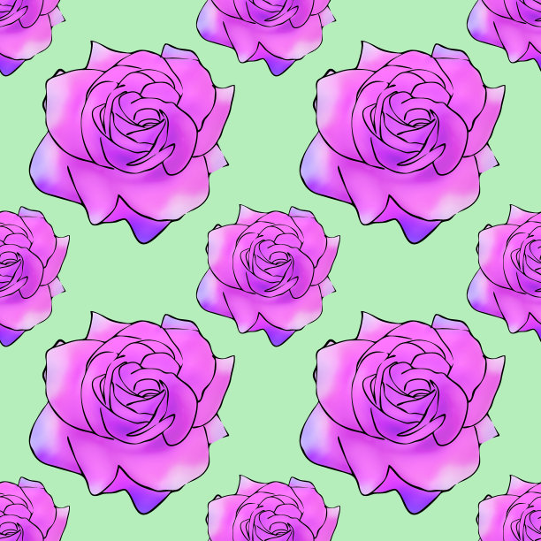 玫瑰,玫瑰花朵,。花型纹理无缝。花背景，照片拼贴图片下载