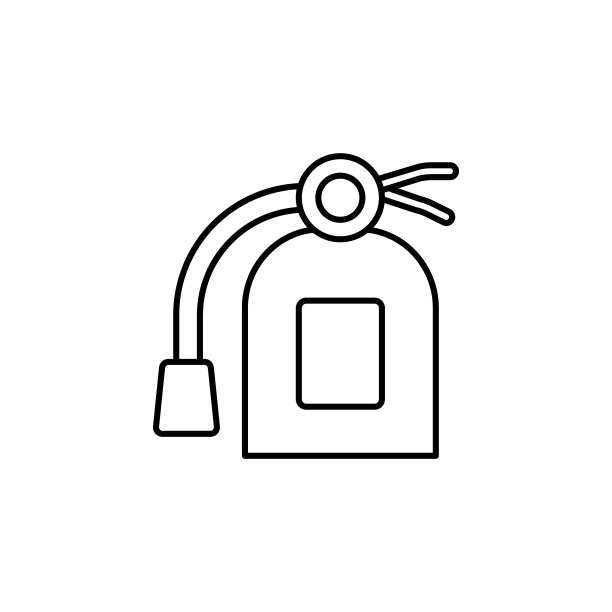 灭火器,消防队员图标。消防员图标元素。细线图标用于网站设计和开发，应用程序开发图片下载