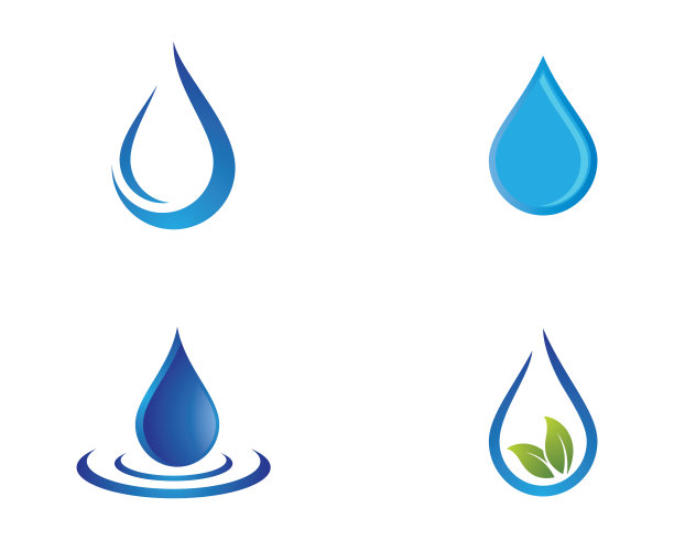 水滴矢量图标插图图片下载