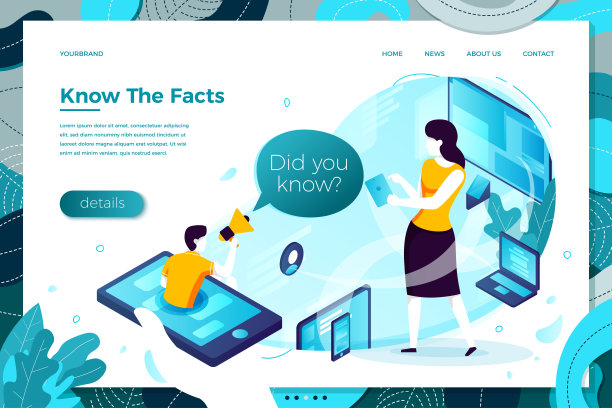 向量在线有趣的事实男人帮助移动图片下载