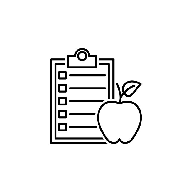 饮食轮廓图标。饮食元素和营养说明图标。用于网站、网页设计、手机应用、UI、UX的标志和符号收集图标图片下载