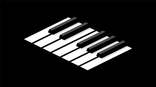 等距键盘钢琴。图片下载