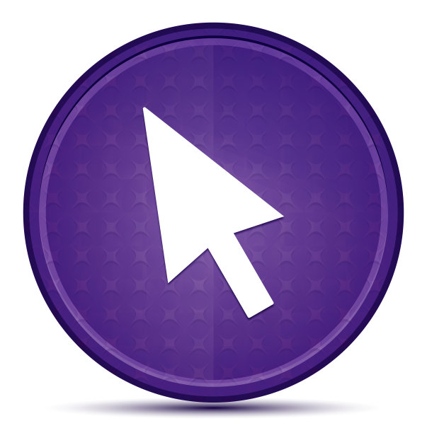 光标图标主要紫色圆形按钮图片下载