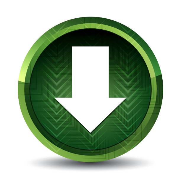 下载图标绿叶绿色圆形按钮图片下载