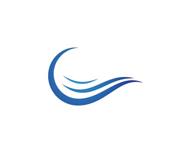 水波纹符号和图标模板图片下载
