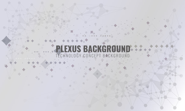 抽象的丛背景与连接的线和点。波流为您的访问卡或传单背景。矢量插图。图片下载